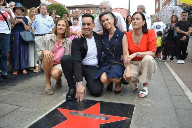 Descubrimiento de la Estrella d ela Fama en Santander.