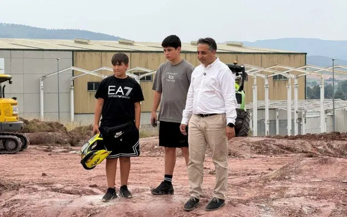 Inicio de las obras del Bike park.