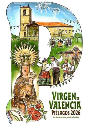 Primer premio del Concurso del cartel anunciador d elas Fiestas de la Virgen de Valencia.