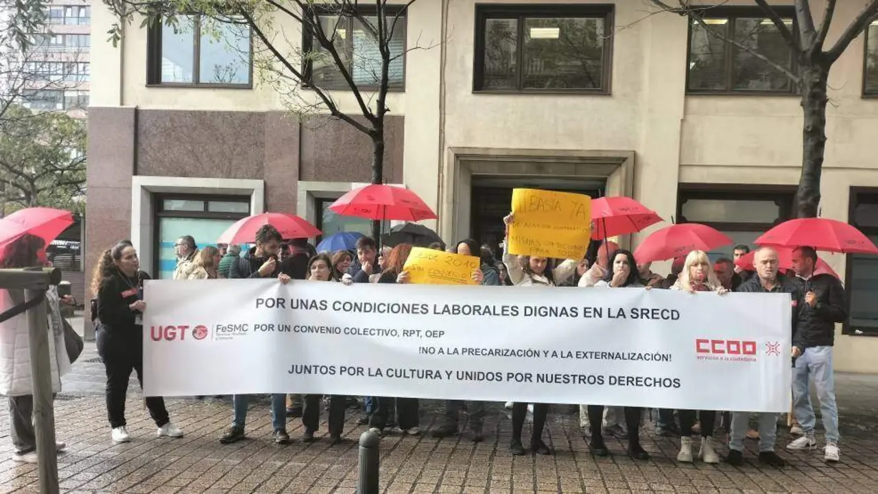 Participantes en la concentración de hoy.