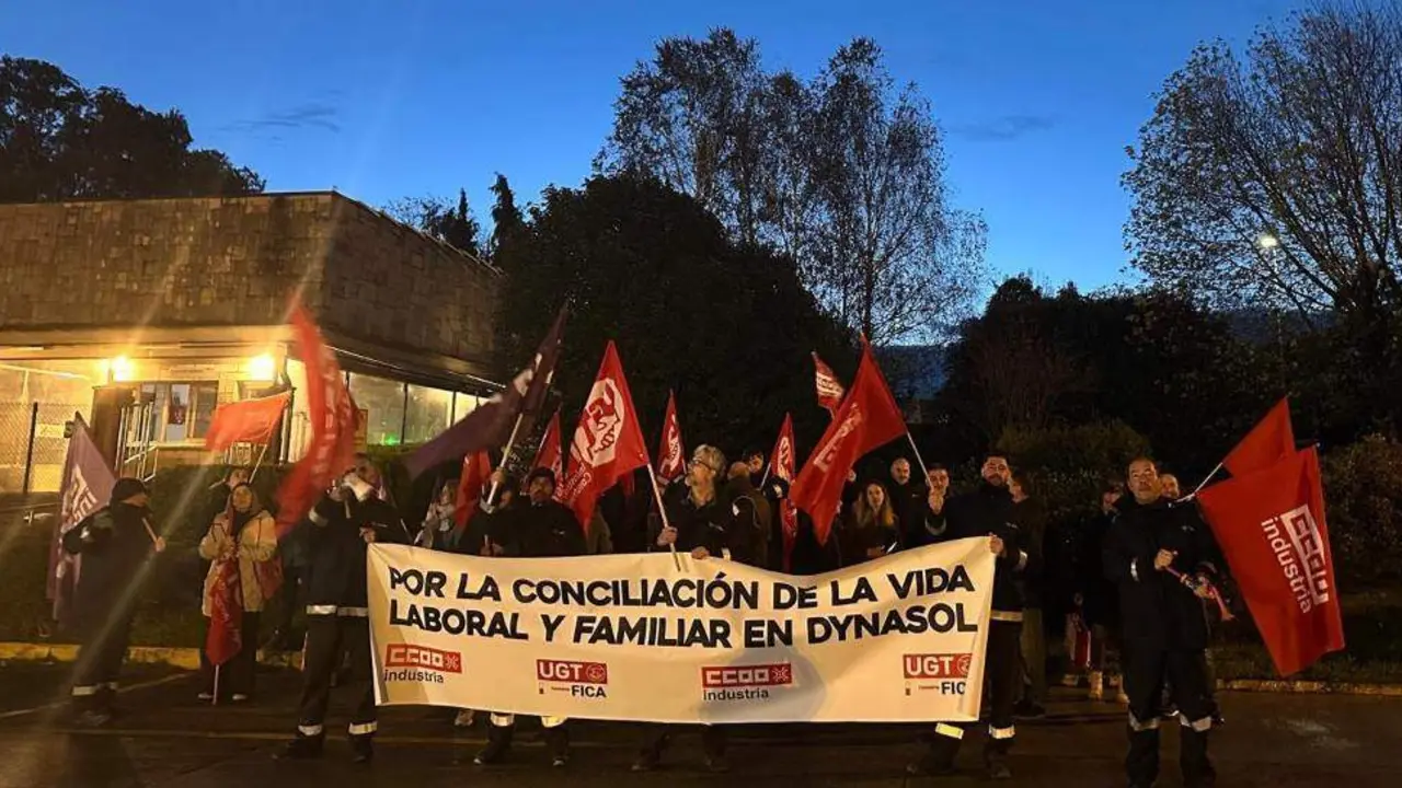 Un momento de la concentración de la plantilla.