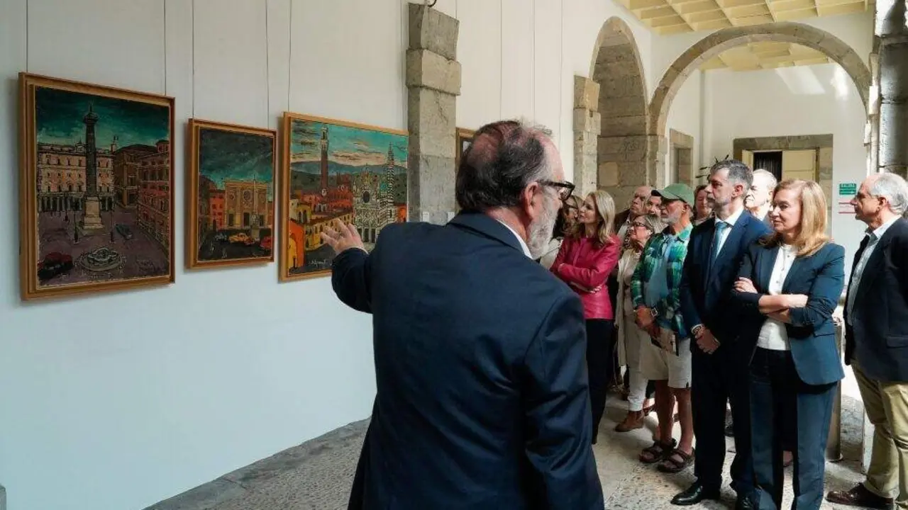 Inauguraci&oacute;n de la muestra en el Parlamento de Cantabria.