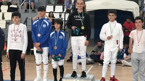 Julia Moreno en lo más alto del podium en Las Rozas.