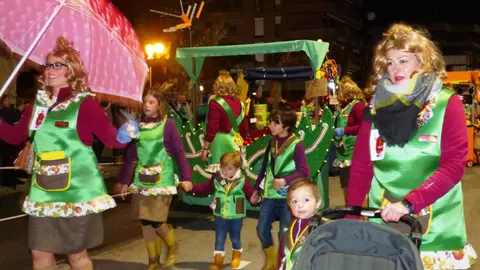 La murga Las Santas, segundas clasificadas en el Concurso de Murgas. Nyka Goicoechea