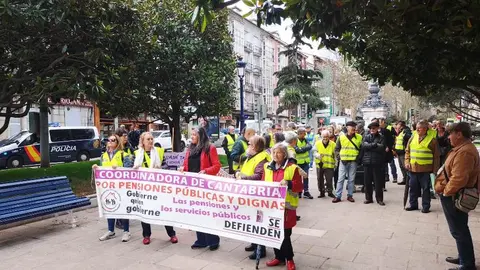 Manifestación de la Plataforma por unas Pensiones Dignas.