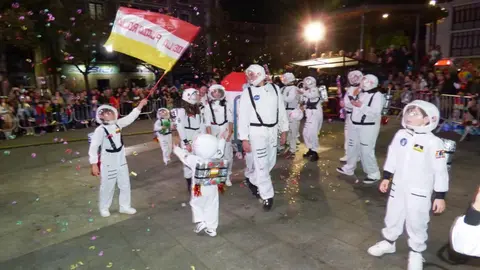 Los astronautas aparecieron en el municipio. R.A.