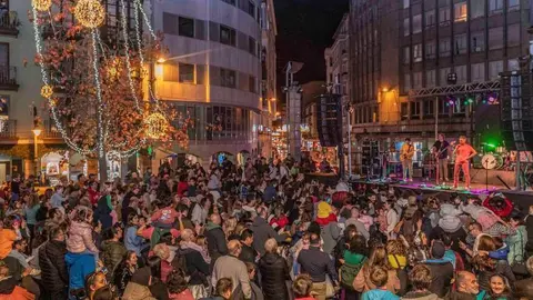 Alumbrado navideño en Torrelavega.