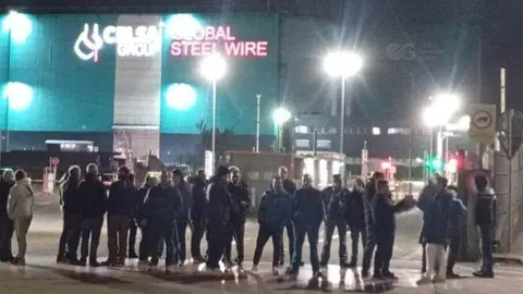 Huelga de los trabajadores de Tycsa.