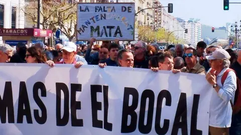 Manifestaci&oacute;n en Santander para reclamar la verdad sobre el accidente. A.C.