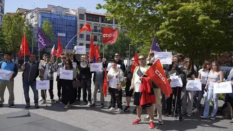 Concentraci&oacute;n de los trabajadores.