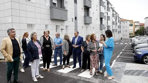 Visita a la rehabilitaci&oacute;n de las viviendas.