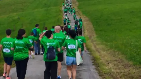 Marcha Solidaria en Marina de Cudeyo.