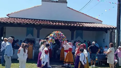 Procesi&oacute;n en Marina de Cudeyo.