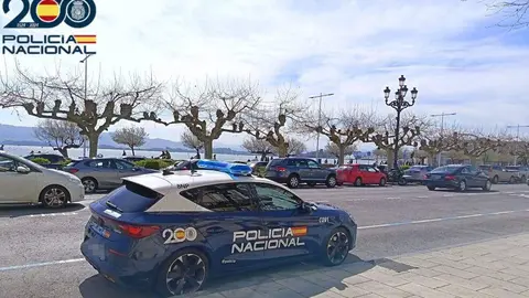 Veh&iacute;culo de la Polic&iacute;a Nacional de Santander.