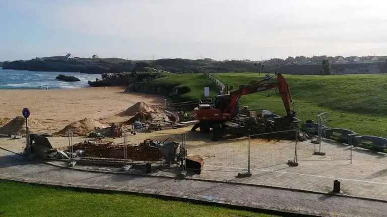 Obras en San Juan de la Canal, en Soto de la Marina. R.A.
