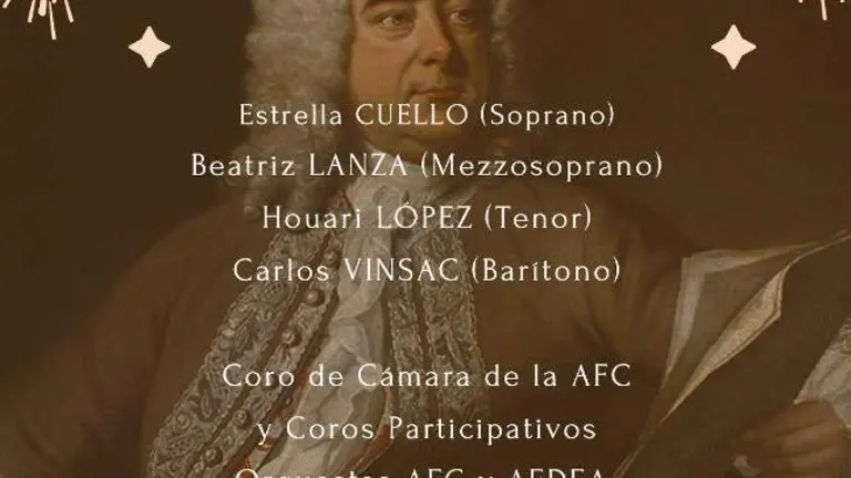 Programa del concierto El Mes&iacute;as de Handel.