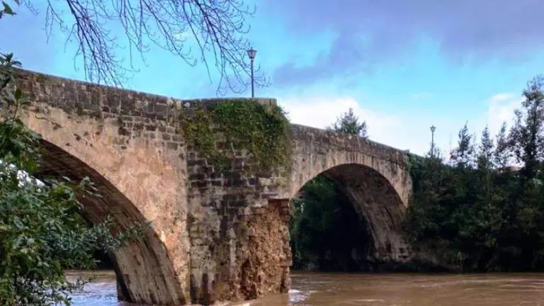 Vista del Puente Viejo, entre Oru&ntilde;a y Puente arce, en Pi&eacute;lagos.