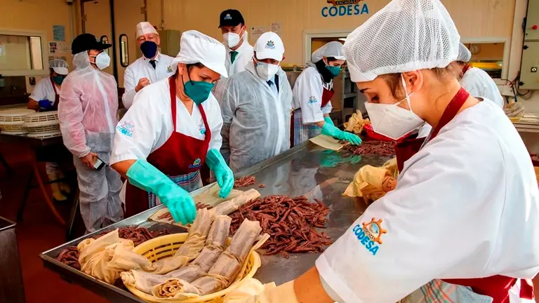 Trabajadoras de la empresa Codesa, en Laredo