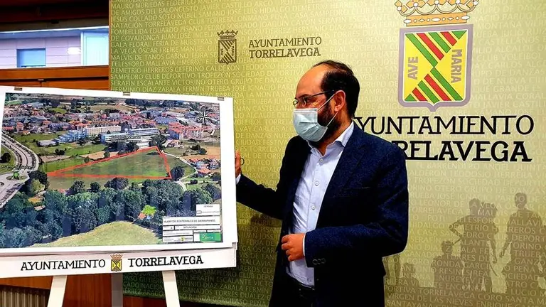 Localización de los huertos urbanos en Torrelavega.