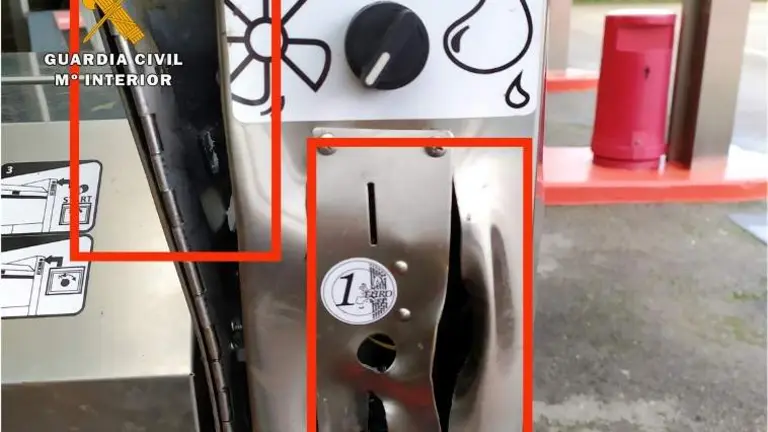 Cajetines de lavadero de gasolinera.