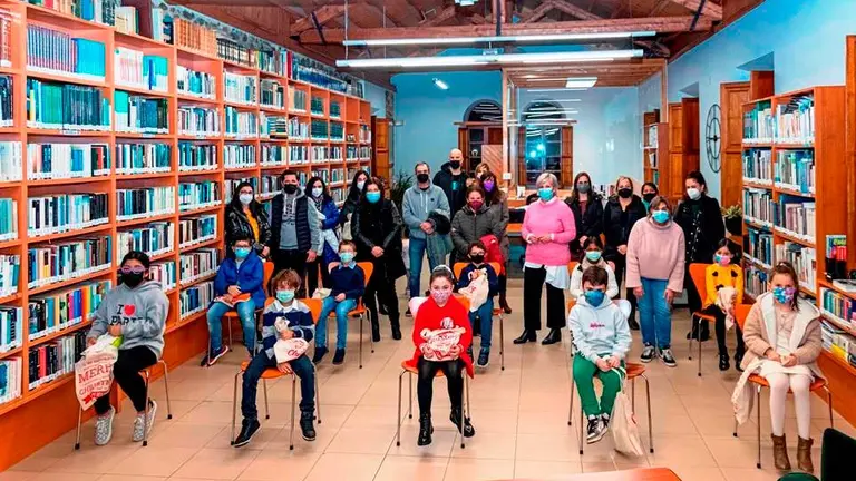 Acto de entrega de premios del concurso de Navidad.