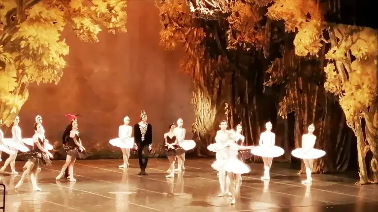 Representaci&oacute;n del Lago de los cisnes.