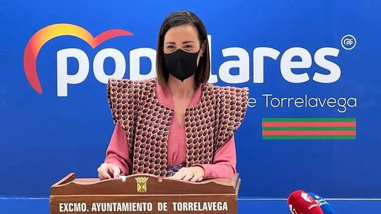 La portavoz del PP en Torrelavega, Marta Fernández.