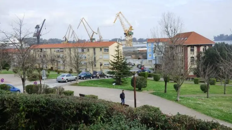 La calle Fern&aacute;ndez Hontoria, en El Astillero. R.A.