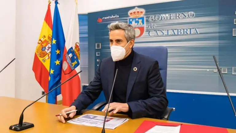 El vicepresdiente del Gobierno regional, Pablo Zuloaga, tras el Consejo de Gobierno.