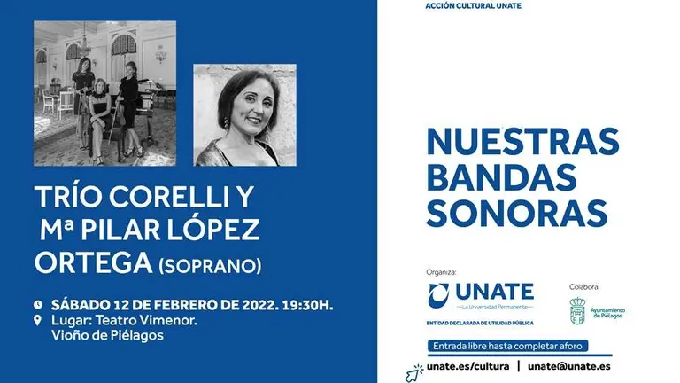 Concierto en el Teatro Vimenor, en Pi&eacute;lagos el 12 de febrero.
