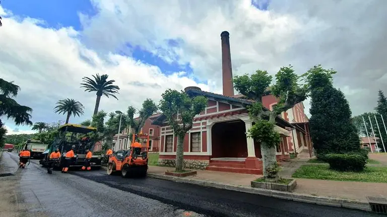 Obras del Plan de asfaltado de 2021 por La Lechera.