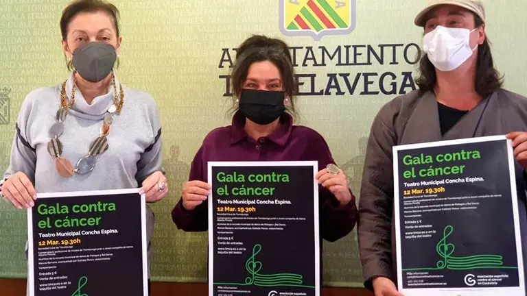 Presentación de la Gala Contra el Cáncer en Torrelavega.