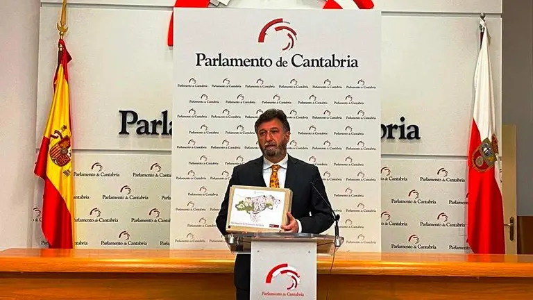 El portavoz parlamentario de Vox, Cristóbal Palacio.