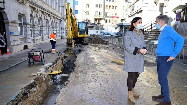 Inicio de las obras en Mercado y los Escalantes.