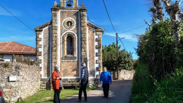 Edificio religioso en Mijares que se pretende rehabilitar.