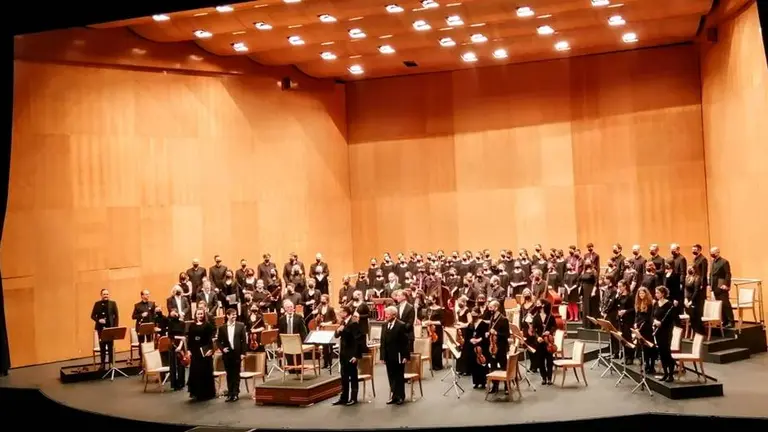 Actuación en el Palacio de Festivales.