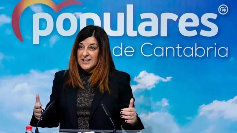 La presidenta del PP de Cantabria, María José Saénz de Buruaga.