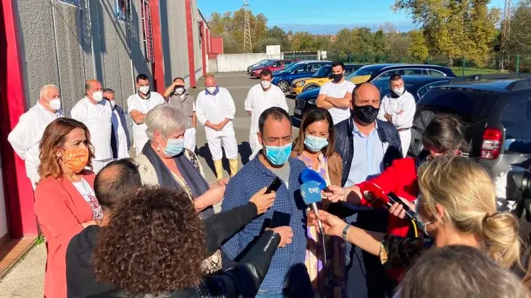 Un momento de la propuesta presentada por los Grupos políticos de la oposición en Torrelavega.