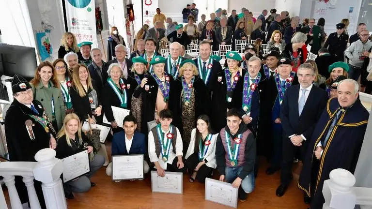 Celebración del Capítulo Internacional de la Cofradía del Queso de Cantabria en Santander.