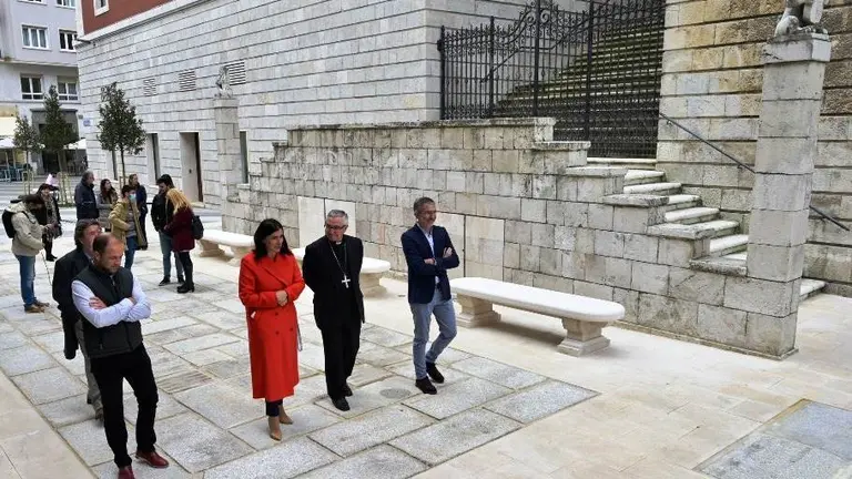 Obras en la calle Obispo Juan Plaza en Santander.