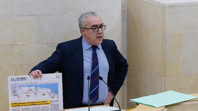 El portavoz del PRC en el Parlamento de Cantabria, Pedro Hernando.