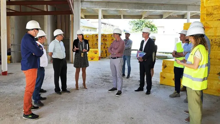 Visita a las obras del nuevo centro c&iacute;vico de Cueto, en Santander.