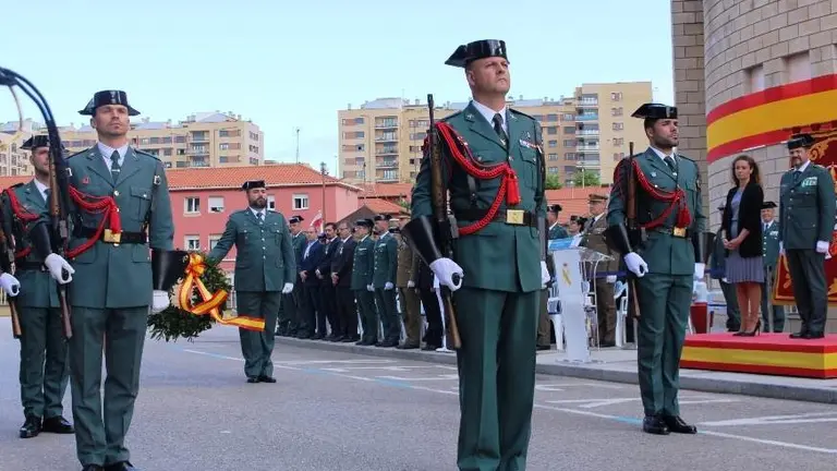Acto de conmemoración de la Guardia Civil.
