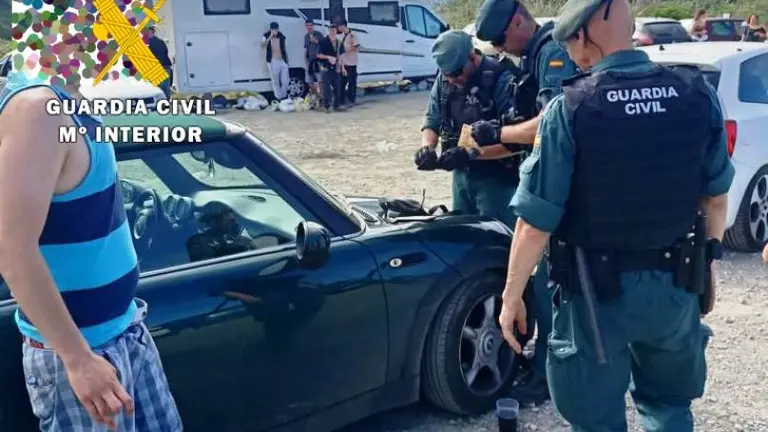 Dispositivo de control en la macro fiestas en Castro Urdiales.