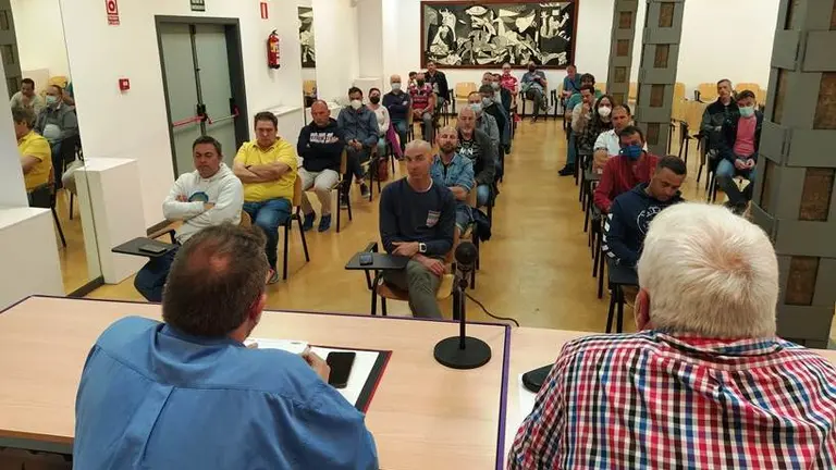 Asamblea de delegados del metal.