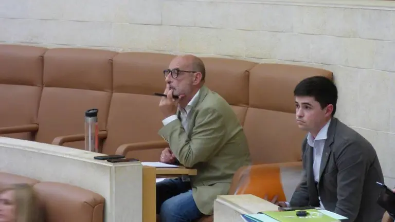 Los diputados de Cs, Félix Álvarez y Diego Marañón. R.A.