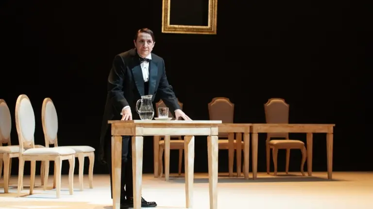 La actriz Blanca Portillo durante la representación de 'Silencio'.