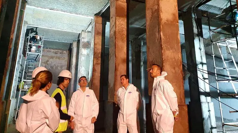 Depósito de San Bartolomé en Torrelavega.