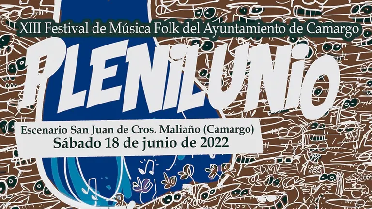 Cartel del Festival Plenilunio de Camargo 2022.