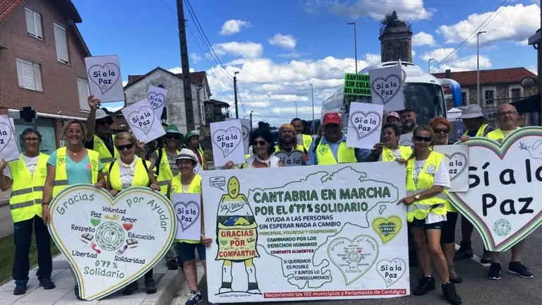Marcha solidaria por Trasmiera y Pas Pisueña-Miera.